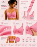 Women’s Cotton Sports Bra | Wire-Free, Breathable & Adjustable Support Bra