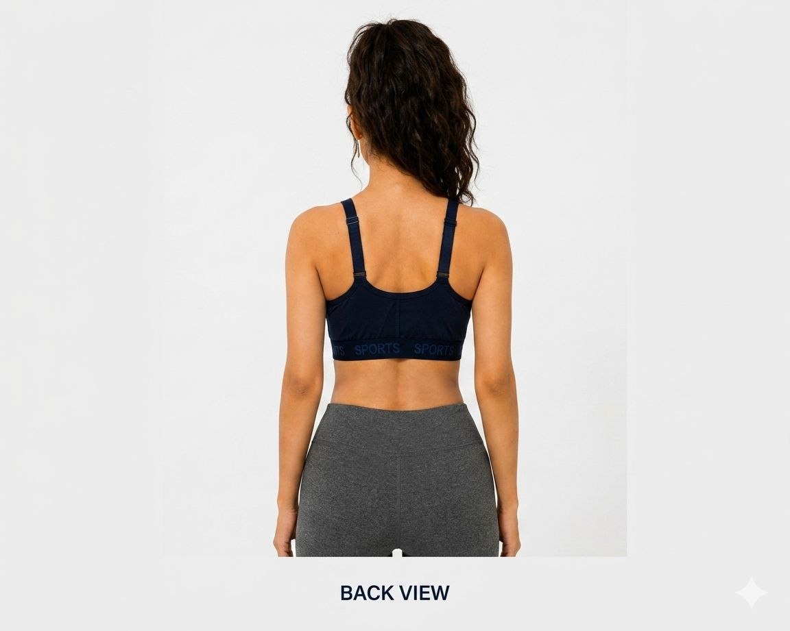 Zelvia Women's Sports Bra – Comfort & Support Activewear