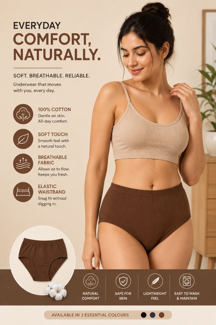 Seamless Everyday Comfort Panty – Ultra Soft & Stretchable