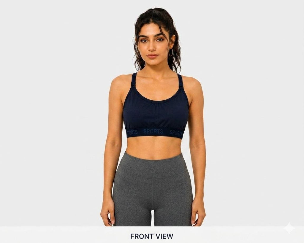 Zelvia Women's Sports Bra – Comfort & Support Activewear